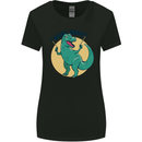 T-Rex What Now Funny Dinosaur Womens Wider Cut T-Shirt Black
