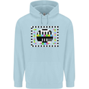 TV Test Pattern as Worn by Childrens Kids Hoodie Light Blue