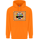 TV Test Pattern as Worn by Childrens Kids Hoodie Orange