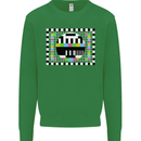 TV Test Pattern as Worn by Kids Sweatshirt Jumper Irish Green