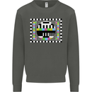 TV Test Pattern as Worn by Kids Sweatshirt Jumper Storm Grey