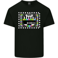 TV Test Pattern as Worn by Kids T-Shirt Childrens Black