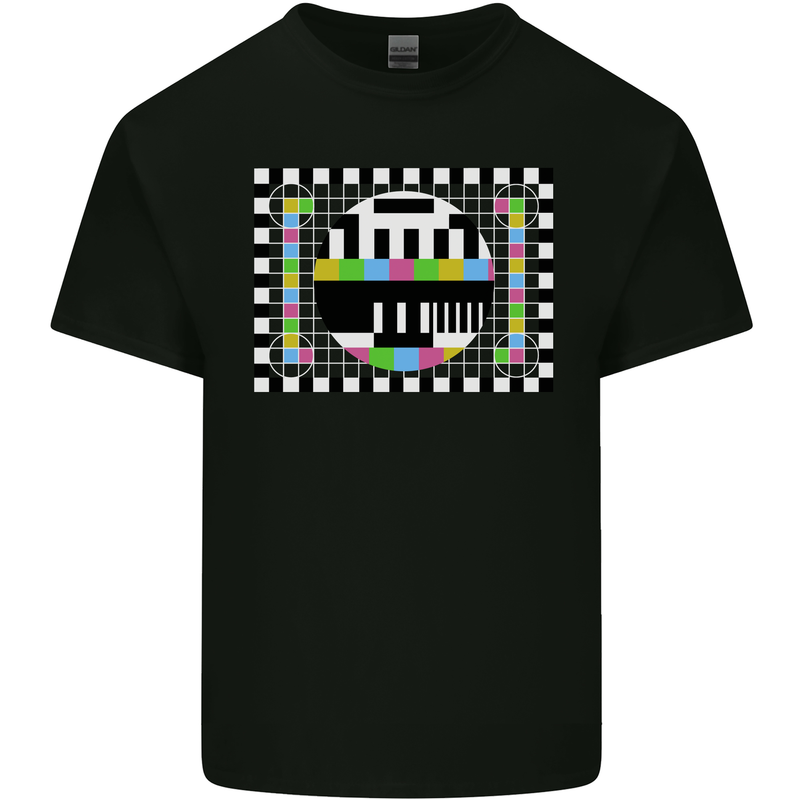 TV Test Pattern as Worn by Kids T-Shirt Childrens Black