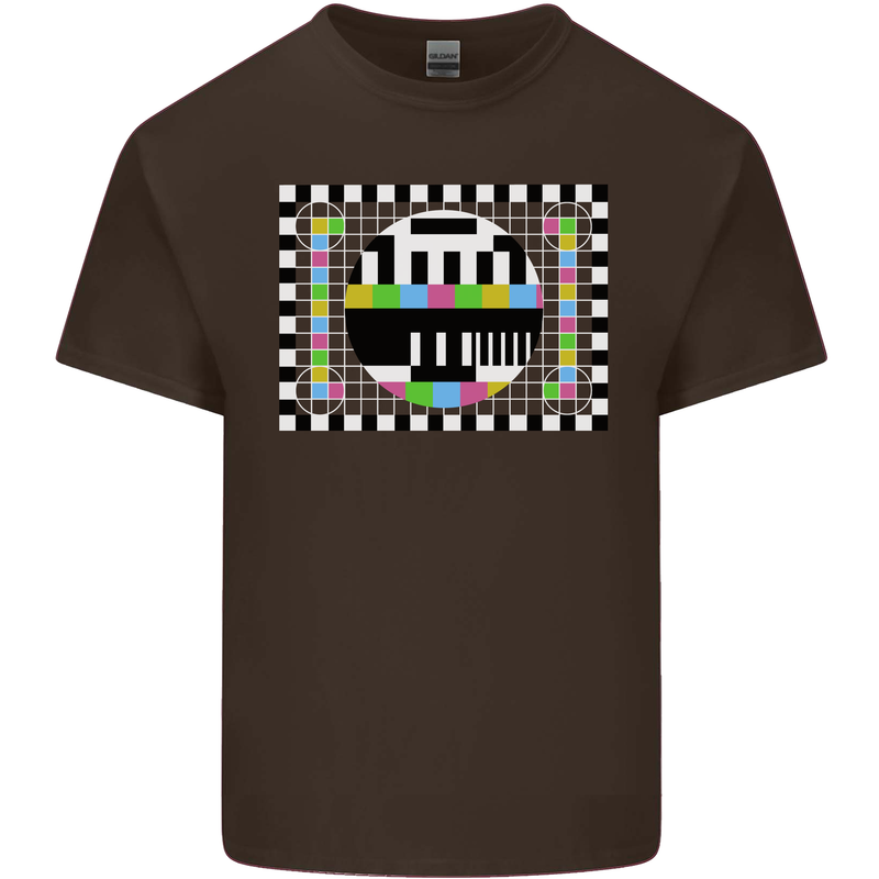 TV Test Pattern as Worn by Kids T-Shirt Childrens Chocolate