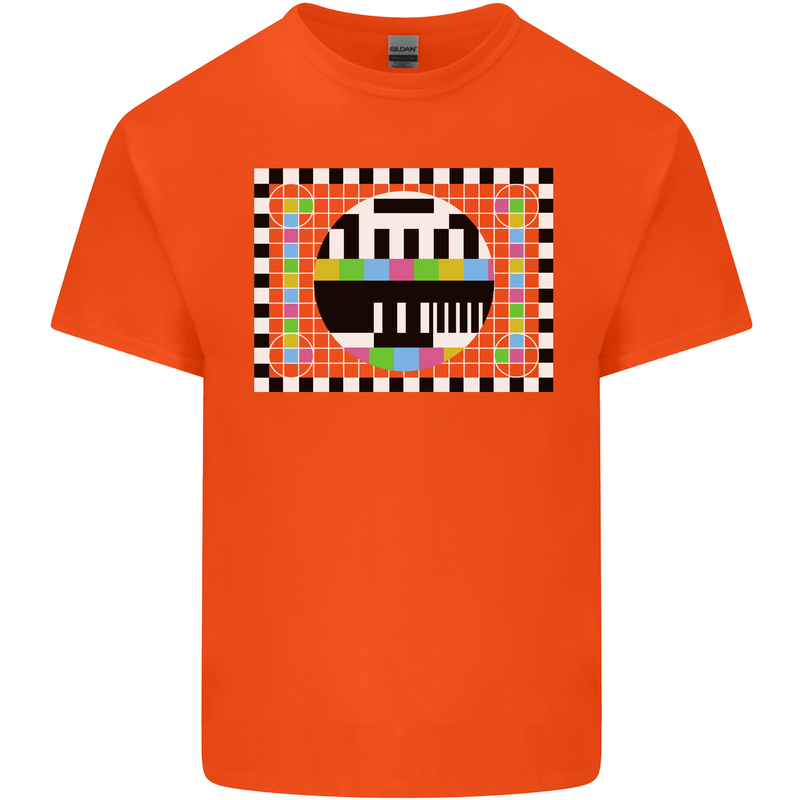TV Test Pattern as Worn by Kids T-Shirt Childrens Orange