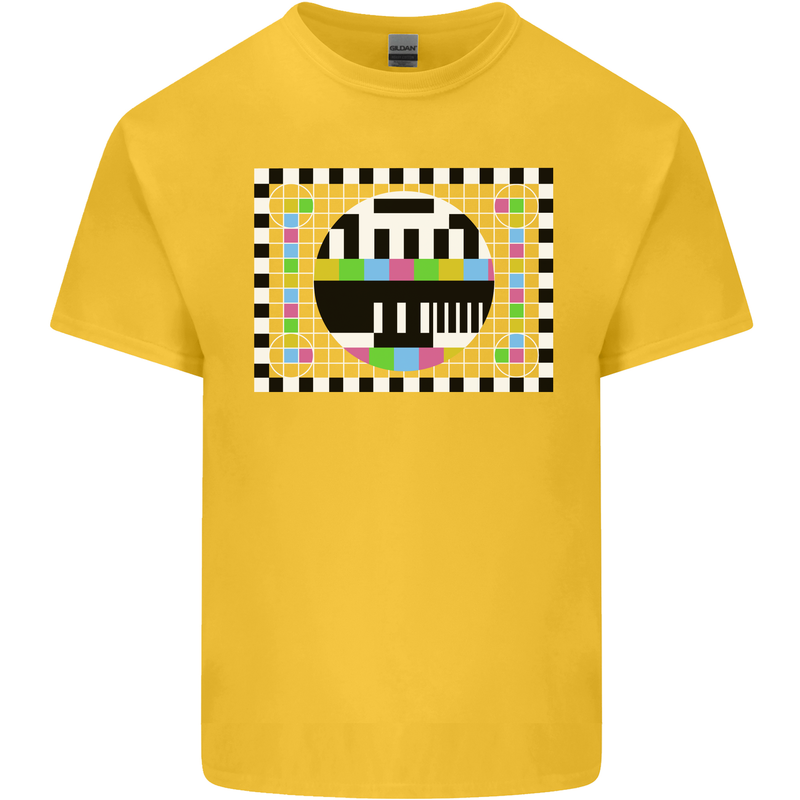 TV Test Pattern as Worn by Kids T-Shirt Childrens Yellow