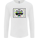 TV Test Pattern as Worn by Mens Long Sleeve T-Shirt White