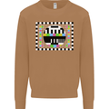 TV Test Pattern as Worn by Mens Sweatshirt Jumper Caramel Latte