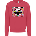 TV Test Pattern as Worn by Mens Sweatshirt Jumper Heliconia