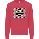 TV Test Pattern as Worn by Mens Sweatshirt Jumper Heliconia
