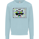 TV Test Pattern as Worn by Mens Sweatshirt Jumper Light Blue