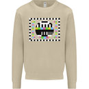 TV Test Pattern as Worn by Mens Sweatshirt Jumper Sand