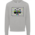 TV Test Pattern as Worn by Mens Sweatshirt Jumper Sports Grey