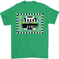 TV Test Pattern as Worn by Mens T-Shirt Cotton Gildan Irish Green