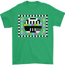 TV Test Pattern as Worn by Mens T-Shirt Cotton Gildan Irish Green