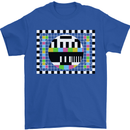 TV Test Pattern as Worn by Mens T-Shirt Cotton Gildan Royal Blue