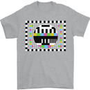 TV Test Pattern as Worn by Mens T-Shirt Cotton Gildan Sports Grey