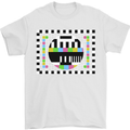 TV Test Pattern as Worn by Mens T-Shirt Cotton Gildan White