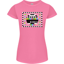 TV Test Pattern as Worn by Womens Petite Cut T-Shirt Azalea