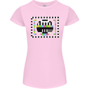 TV Test Pattern as Worn by Womens Petite Cut T-Shirt Light Pink