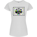 TV Test Pattern as Worn by Womens Petite Cut T-Shirt White