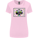 TV Test Pattern as Worn by Womens Wider Cut T-Shirt Light Pink