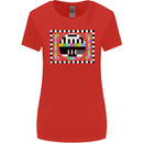 TV Test Pattern as Worn by Womens Wider Cut T-Shirt Red