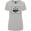 TV Test Pattern as Worn by Womens Wider Cut T-Shirt Sports Grey