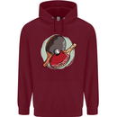 Table Tennis Paddles Ping Pong Childrens Kids Hoodie Maroon