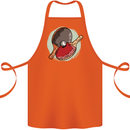 Table Tennis Paddles Ping Pong Cotton Apron 100% Organic Orange