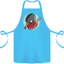 Table Tennis Paddles Ping Pong Cotton Apron 100% Organic Turquoise