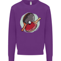 Table Tennis Paddles Ping Pong Kids Sweatshirt Jumper Purple