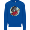 Table Tennis Paddles Ping Pong Kids Sweatshirt Jumper Royal Blue