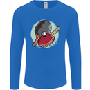Table Tennis Paddles Ping Pong Mens Long Sleeve T-Shirt Royal Blue