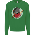 Table Tennis Paddles Ping Pong Mens Sweatshirt Jumper Irish Green