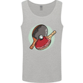 Table Tennis Paddles Ping Pong Mens Vest Tank Top Sports Grey