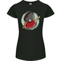 Table Tennis Paddles Ping Pong Womens Petite Cut T-Shirt Black