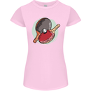 Table Tennis Paddles Ping Pong Womens Petite Cut T-Shirt Light Pink