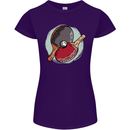 Table Tennis Paddles Ping Pong Womens Petite Cut T-Shirt Purple