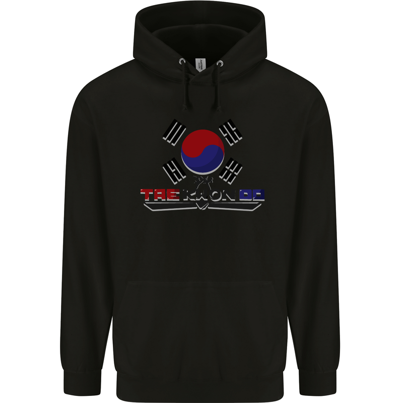 Taekwondo Fighter Mixed Martial Arts MMA Childrens Kids Hoodie Black