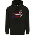Taekwondo Fighter Mixed Martial Arts MMA Childrens Kids Hoodie Black