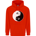 Taekwondo Fighter Mixed Martial Arts MMA Childrens Kids Hoodie Bright Red