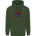 Taekwondo Fighter Mixed Martial Arts MMA Childrens Kids Hoodie Forest Green