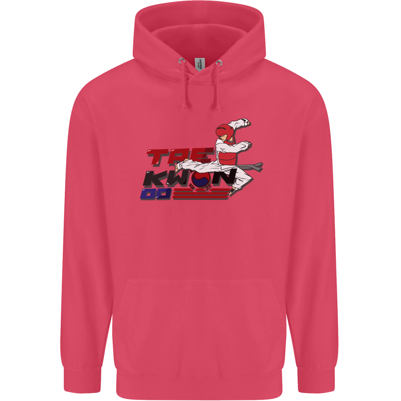 Taekwondo Fighter Mixed Martial Arts MMA Childrens Kids Hoodie Heliconia