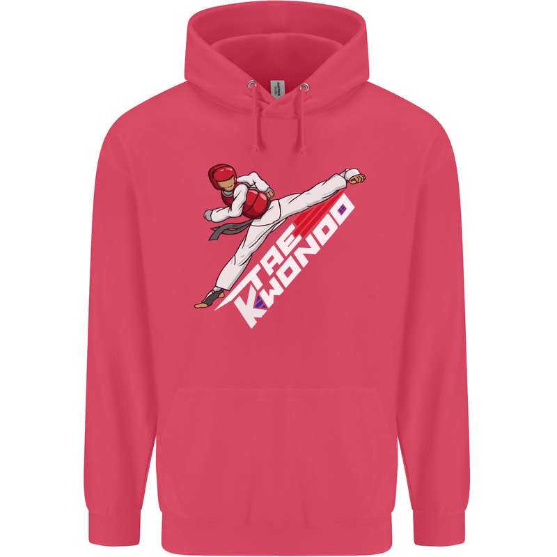 Taekwondo Fighter Mixed Martial Arts MMA Childrens Kids Hoodie Heliconia