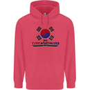 Taekwondo Fighter Mixed Martial Arts MMA Childrens Kids Hoodie Heliconia