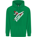Taekwondo Fighter Mixed Martial Arts MMA Childrens Kids Hoodie Irish Green