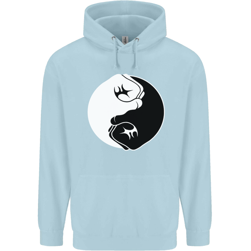 Taekwondo Fighter Mixed Martial Arts MMA Childrens Kids Hoodie Light Blue