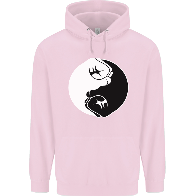 Taekwondo Fighter Mixed Martial Arts MMA Childrens Kids Hoodie Light Pink