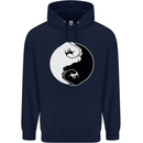 Taekwondo Fighter Mixed Martial Arts MMA Childrens Kids Hoodie Navy Blue